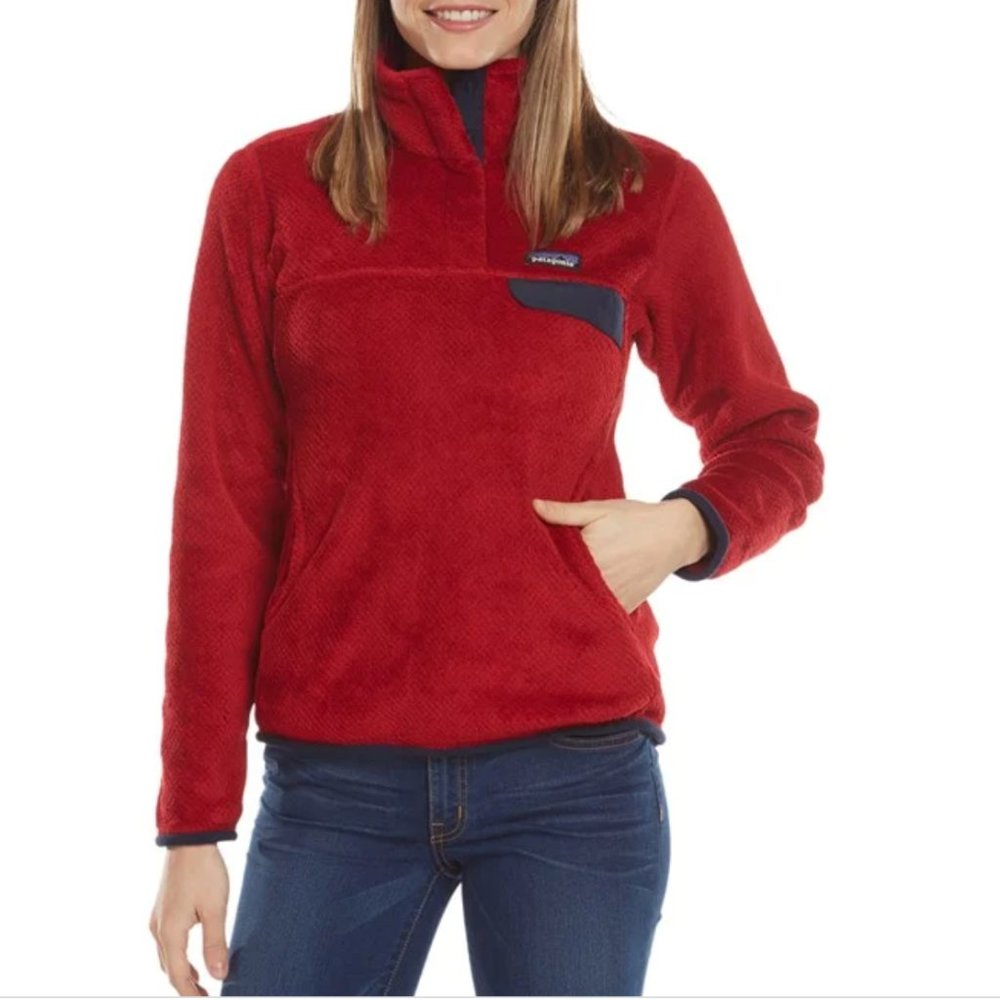 Women's Re-Tool Snap-T Fleece Pullover in Red